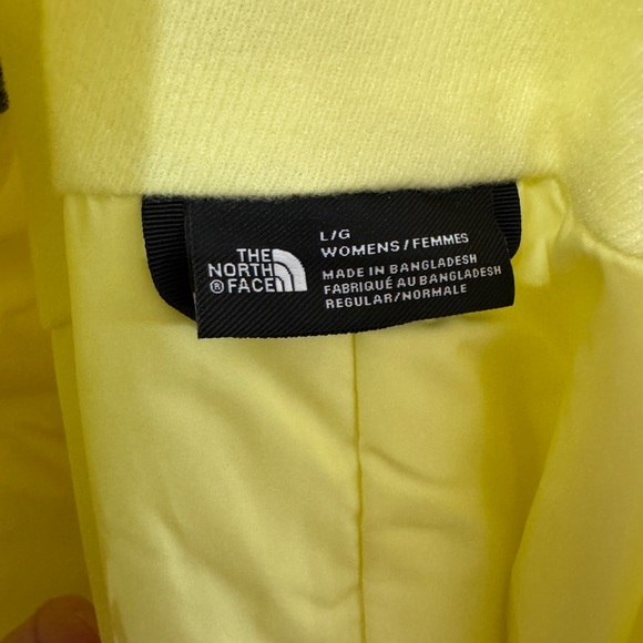 The North Face Yellow Women's Snow Freedom Insulated Bib Size Large NWT - Picture 5 of 14
